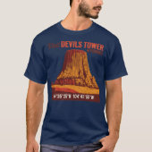 Besuch Devils Tower Funny T-Shirt (Vorderseite)
