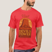 Besuch DEVILS TOWER T-Shirt (Vorderseite)
