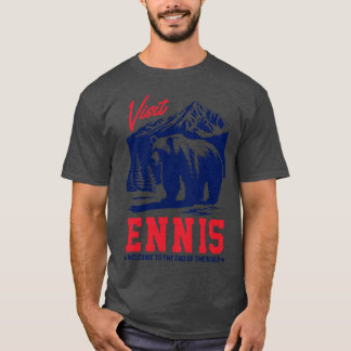 Besuch Ennis Alaska Original Faded Style Design T-Shirt