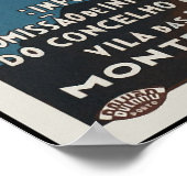 Besuch Estoril-Cascais Portugal Poster (Ecke)