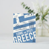 Besuch Griechenland Postkarte (Stehend Vorderseite)