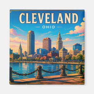 🌆 Besuch in der Innenstadt von Cleveland Ohio Magnet