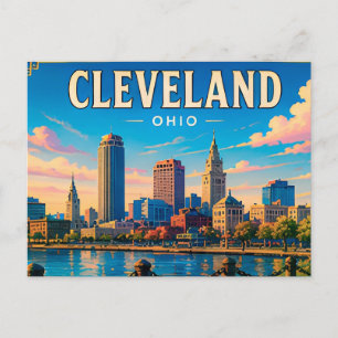 🌆 Besuch in der Innenstadt von Cleveland Ohio  Postkarte