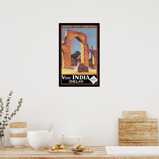 Besuch in Indien - Delhi Poster (Küche)