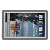 Besuch in Indien, Kaschmir reisen, Magnet (Horizontal)