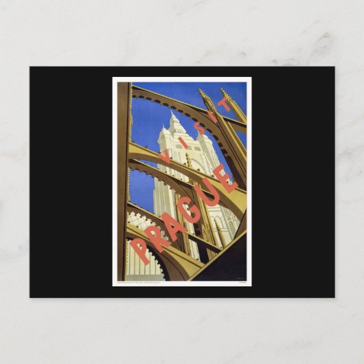 Besuch in Prag Postkarte (Vorderseite)