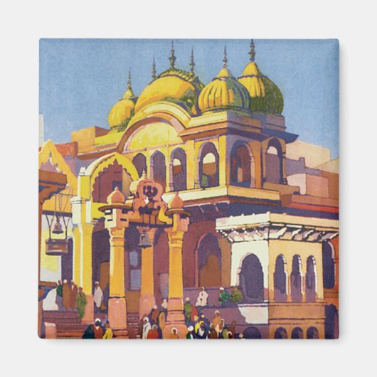 Besuch India Muttra Magnet (Vorne)