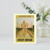 Besuch India Postkarte (Stehend Vorderseite)