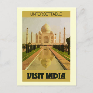Besuch India Postkarte