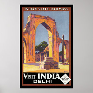 Besuch Indien - Delhi Poster