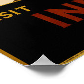 Besuch Indien Vintag 1929 Reisen Poster (Ecke)