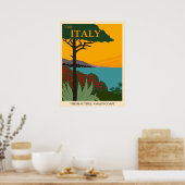 Besuch Italien, die schöne Amalfi Küste Reisen Poster (Küche)