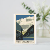 Besuch Jugoslawiens Postkarte (Stehend Vorderseite)