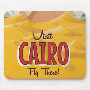 Besuch Kairo Ägypten Vintage Reiseplakat Mousepad