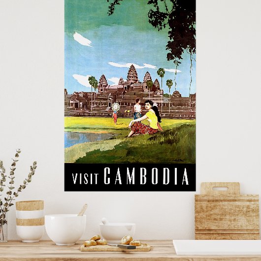 Besuch Kambodschas Poster (Küche)