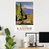 Besuch Kaschmir Indien | Vintage Travel Poster (Heimbüro)