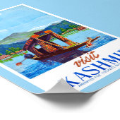 Besuch Kashmir Vintage Poster Restauriert (Ecke)