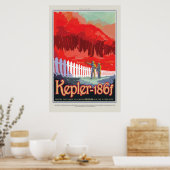 Besuch Kepler 186f NASA Vintage Travel Poster (Küche)