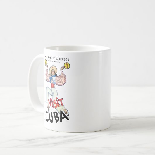 Besuch Kuba Kaffeetasse (Vorderseite Links)