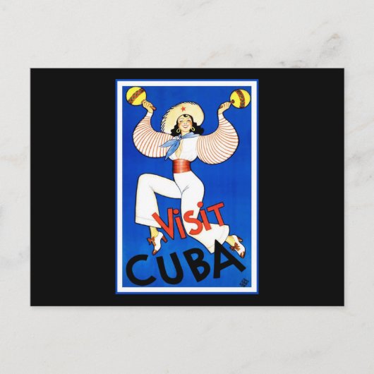 Besuch Kuba Postkarte (Vorderseite)