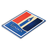 Besuch London, England Notizblock (Linke Seite)