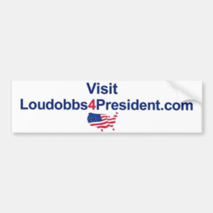 Besuch LouDobbs4President.com Autoaufkleber