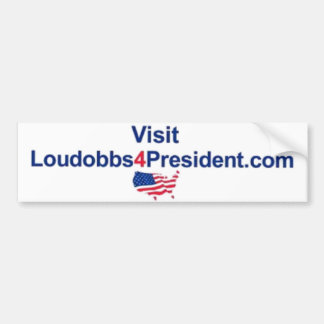 Besuch LouDobbs4President.com Autoaufkleber