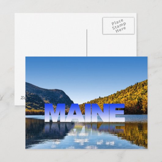 Besuch Maine Postkarte (Vorne/Hinten)