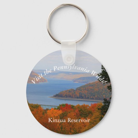 Besuch PA Wilds Landschaftlich Souvenir Kinzua Res Schlüsselanhänger (Vorderseite)
