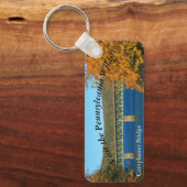 Besuch PA Wilds Picturesque Souvenir Casey Bridge Schlüsselanhänger (Vorderseite)