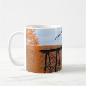 Besuch PA Wilds Picturesque Souvenir Kinzua Bridge Kaffeetasse (Links)