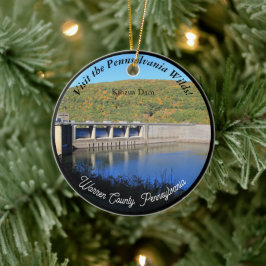 Besuch PA Wilds Picturesque Souvenir Kinzua Stauda Keramik Ornament