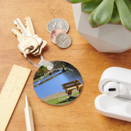 Besuch PA Wilds Picturesque Souvenir Twin Seen ANF Schlüsselanhänger