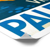 Besuch Palästina Vintage Reise Poster (Ecke)