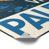 Besuch Palästina Vintage Reise Poster (Ecke)