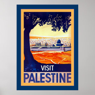 Besuch Palästina ~ Vintage Reise Poster