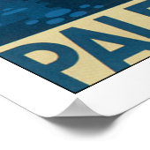 Besuch Palästinas mit weißer Grenze Poster (Ecke)