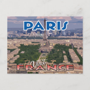 Besuch... Paris, Frankreich - Postkarte