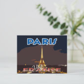 Besuch... Paris, Frankreich - Postkarte (Stehend Vorderseite)