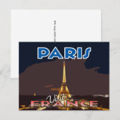 Besuch... Paris, Frankreich - Postkarte (Vorne/Hinten)