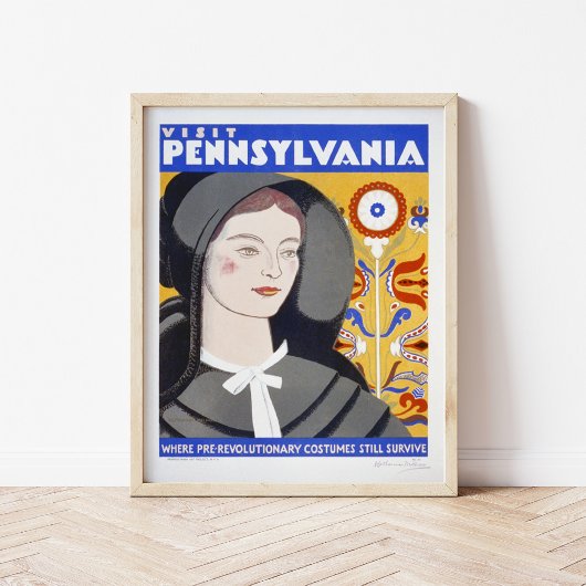 Besuch Pennsylvania | Vintage Travel Poster