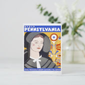 Besuch Pennsylvania | Vintage Travel Postkarte (Stehend Vorderseite)