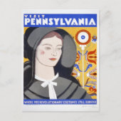 Besuch Pennsylvania | Vintage Travel Postkarte (Vorderseite)