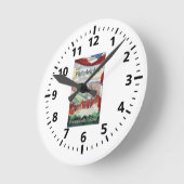 Besuch Philadelphia über das PennsylvaniaWatc Runde Wanduhr (Winkel)