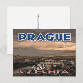 Besuch... Prag, Tschechien Postkarte (Vorne/Hinten)