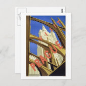 Besuch Prag Tschechische Republik Postkarte (Vorne/Hinten)