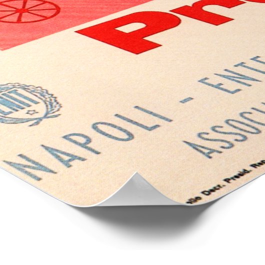 Besuch PROCIDA Neapel Küste Süd ITALIEN ENIT Reise Poster (Ecke)