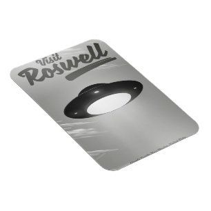 Besuch Roswell UFO Vintage Poster Magnet