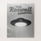 Besuch Roswell UFO Vintage Poster Puzzle (Vertikal)