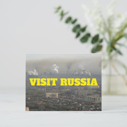 BESUCH RUSSLAND POSTKARTE (Stehend Vorderseite)